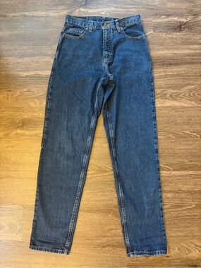 Eddie Bauer 100% Cotton High Rise Straight Leg Jeans 6 Tall Vintage 90s Denim